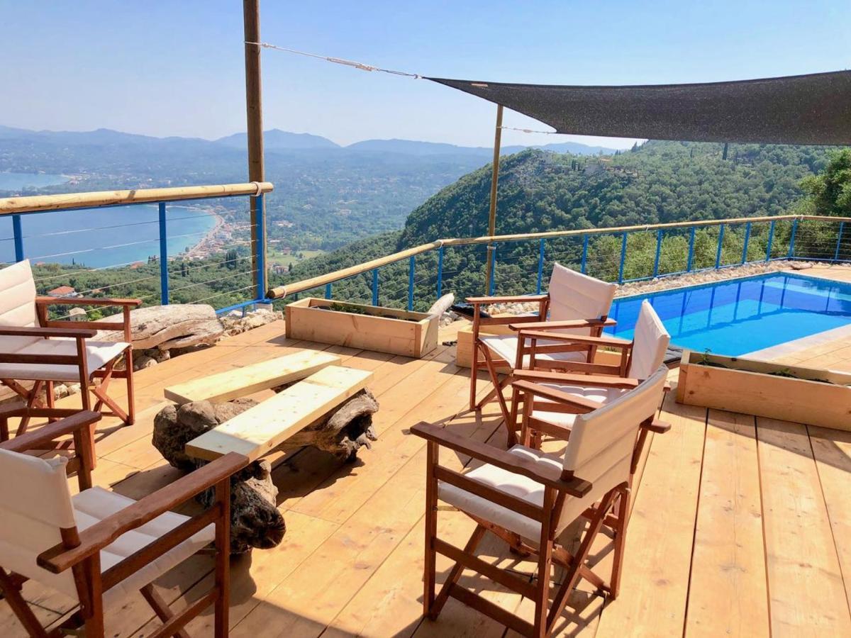 House Sienna Of Villa Intaba Best Views Corfiot Riviera Corfu Island Greece Contemporary Design Pool With Spectacular Sea Views Close To Ipsos Beach Pirjí Kültér fotó