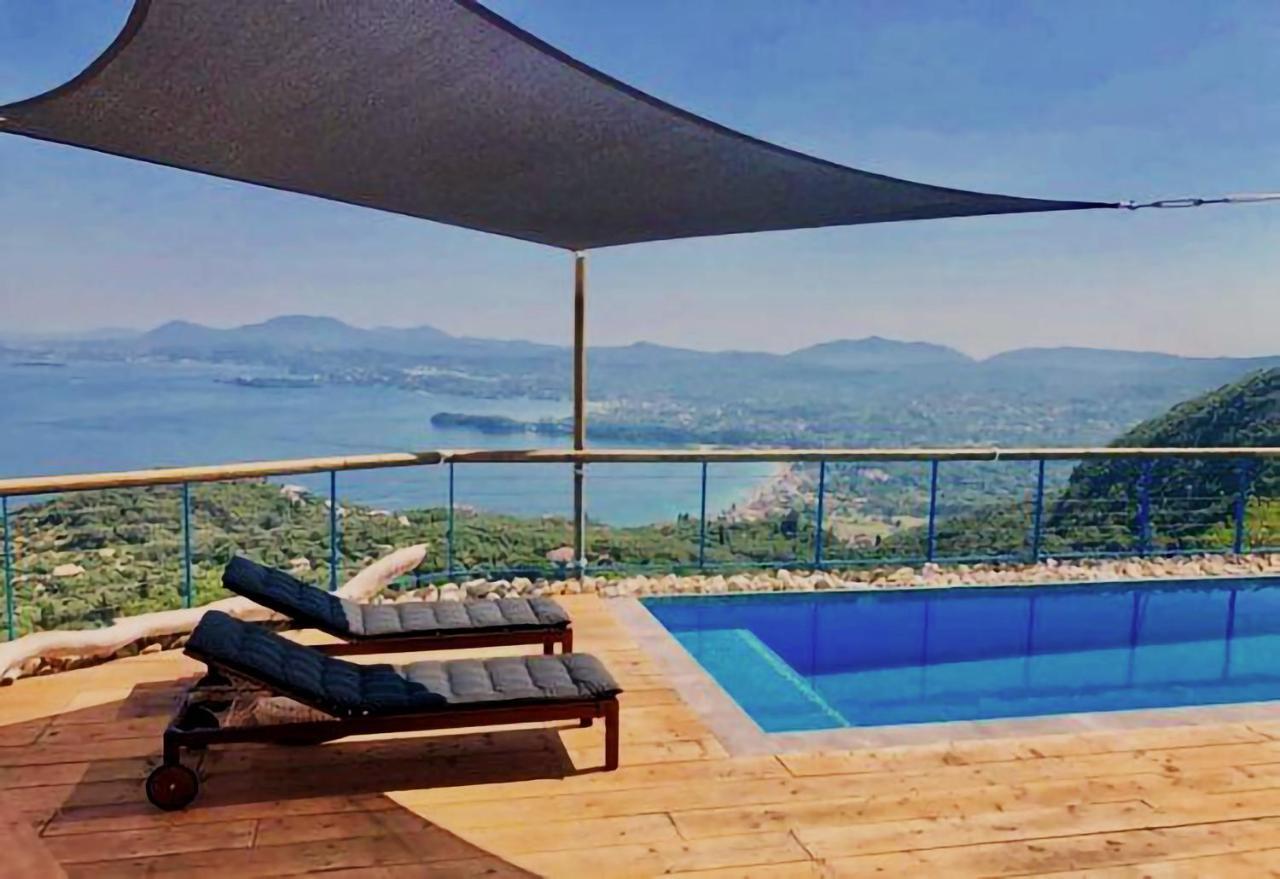 House Sienna Of Villa Intaba Best Views Corfiot Riviera Corfu Island Greece Contemporary Design Pool With Spectacular Sea Views Close To Ipsos Beach Pirjí Kültér fotó